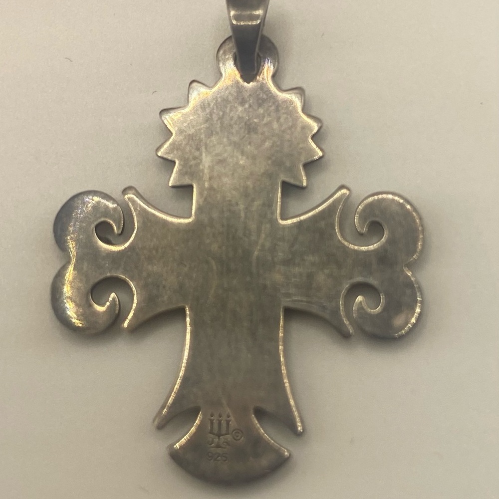 ⭐️JAMES AVERY⭐️ Retired Sterling Silver La Primavera Cross Small Pendant - Picture 2 of 4